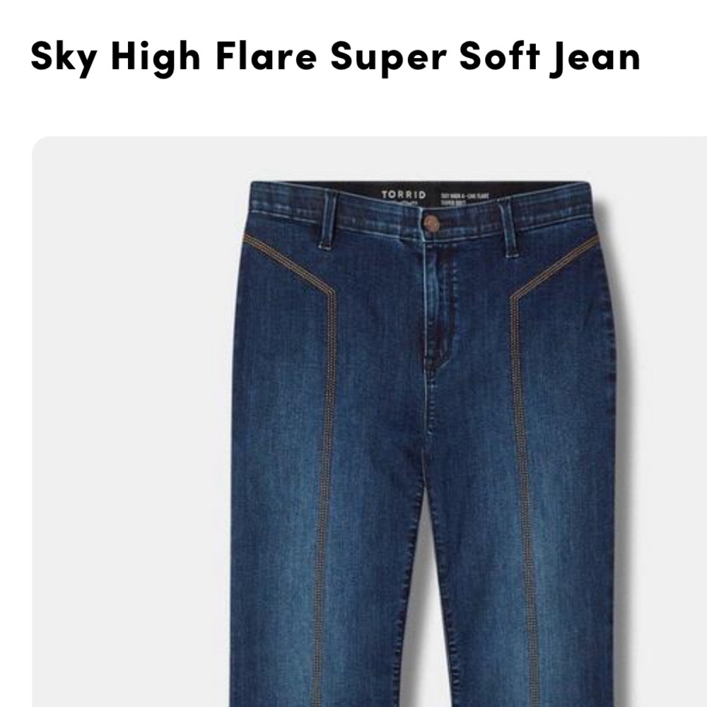 Torrid Sky High Super Soft Flare Jeans